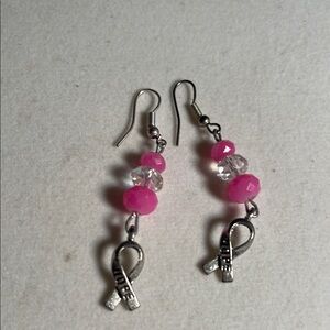 Pink earrings